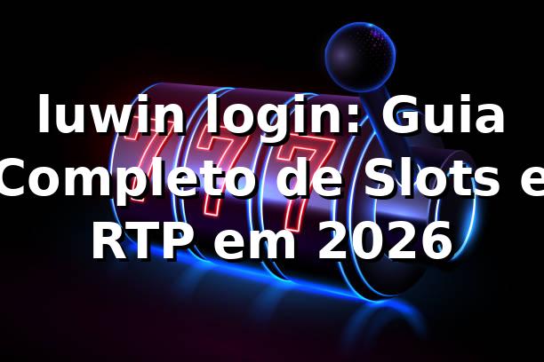 luwin login: Guia Completo de Slots e RTP em 2026 🎰